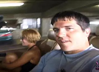 Mindy FLASHES her HUGE TITS in risky outdoor public nudity