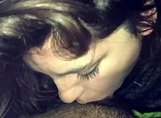 nice blowjob with deep sucking on big cock