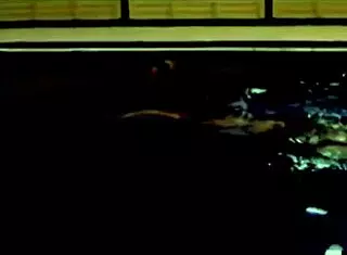 relaxed night sexy bikini blonde