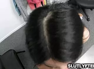 Asian Teen Alona Bloom Fingers Pussy with Stolen Hairbrush