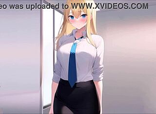 hey, obedéceme en la oficina, esclavo, y córrete ahora