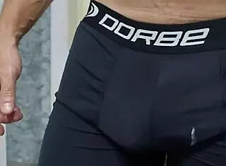 Tanned MILF in lingerie ASSFUCKS rental husband while cuckold works