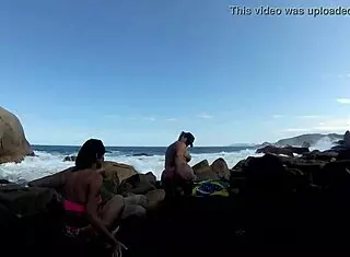 wild african orgy unfolds on florianopolis beach with ines ventura and joy cardozo in public outdoor frenzy