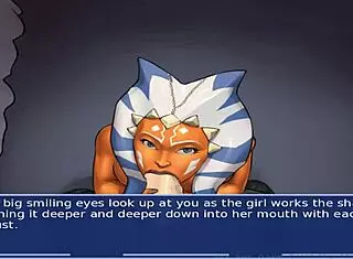 star wars cosplay bang with alien girls in orange trainer part 28