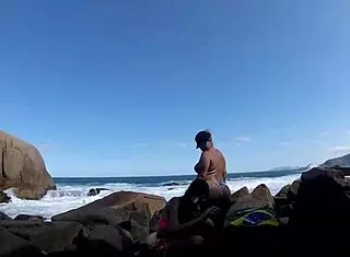 wild african orgy unfolds on florianopolis beach with ines ventura and joy cardozo in public outdoor frenzy