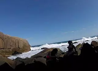 wild african orgy unfolds on florianopolis beach with ines ventura and joy cardozo in public outdoor frenzy