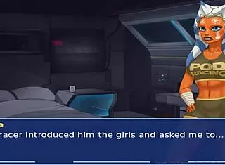 star wars cosplay bang with alien girls in orange trainer part 28