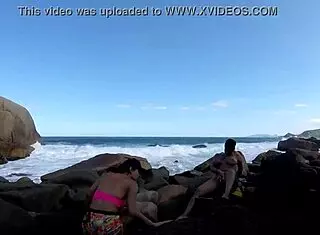 wild african orgy unfolds on florianopolis beach with ines ventura and joy cardozo in public outdoor frenzy