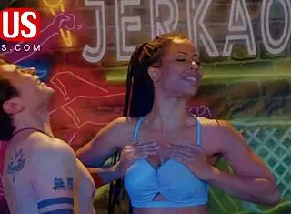 Kira noir says, 'Watch me deepthroat Christian Castillo's big tits in this episode.'