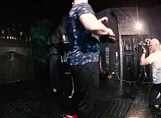 Pretty Mary Nude Backstage With Photographers