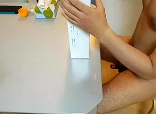 Opening assorted toys for solo gay play