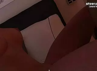 Why spy on that hot milf with huge tits and ass? She's blowing not her son, but watch closely.