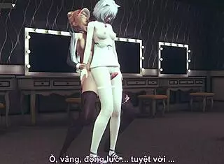 Girls Share Emotional Thighjob Ride