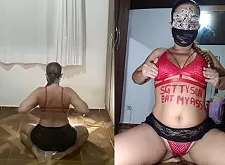 bbw milf slut strips and dances