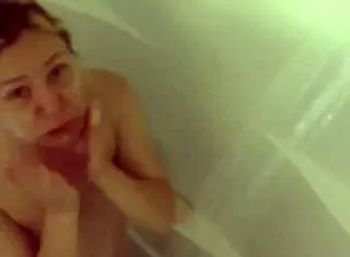 Relaxing Bathing in Shower on April 24