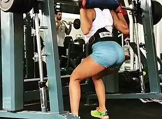 Maria Sol Perez Works Out At The Gym In Argentina