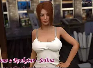 i made the gamer cum while he fucked me deep in the toilet, but the manager heard my shoutin' - hottest moments with selina