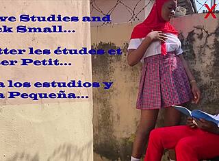 Шаловливая колледжница отвлекает студента соблазном большого хуя