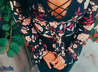 milf riding pussy outdoors