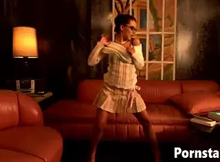 Sexy Pornstar Penny Flame Strips Naked and Finger Fucks Herself Intensely