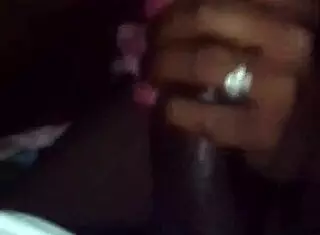 Amateur girl delivers sloppy blowjob game with wet mouth action