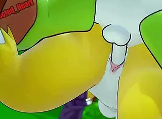 Renamon and Kumamon in a wild hentai creampie sound loop