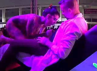 yemaya gonzalez, tattoo milf, has public sex in barcelona