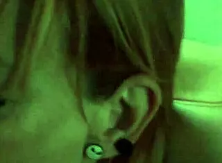 Amazing redhead adventure in the camping car