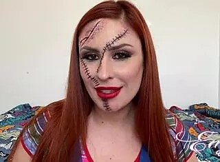 Guided Jerk Off In Sexy Halloween Cosplay With Redhead