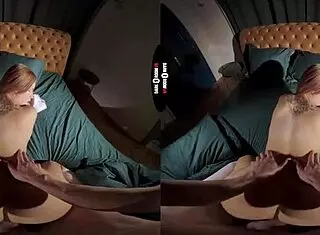 Dark room vr experience with stranger danger elements