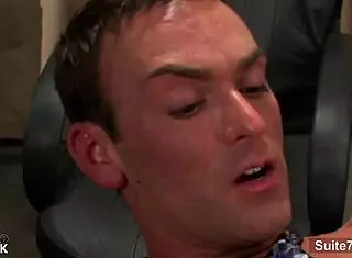naughty gays lick asses then fuck at office