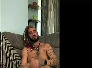 i'm dreddy stroking my dick like a punk emo dude