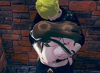 Lazy Character Plays AI Girl in Busty Himeko Hentai Game on Deserted Island