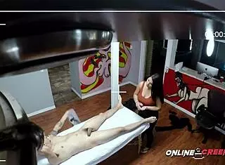 i can't believe how rough this masseuse got tied up and forced to take that huge cock deep inside her tight ass!