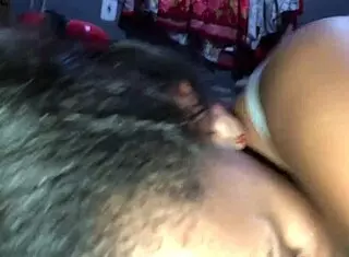 Watch this young guy eat that 18-year-old girl's pussy? He makes her cum so hard