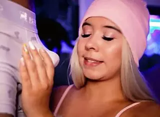 Innocent-Faced Blonde Teases Stepbrother with Cute Colombian Charm