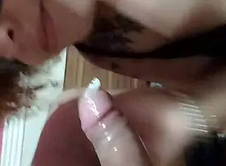 fat girl handles deep throat challenge with client