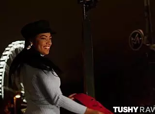 Tushyraw's Anal-Loving Ebony Brunette Cutie Sofi Gets Her Ass Railed Hard with Deepthroat and Facial