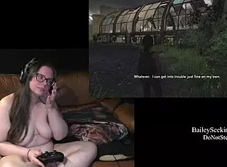 Naked Playthrough Of Left Behind Part 2!