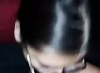 Wife gives blowjob and swallows every last drop