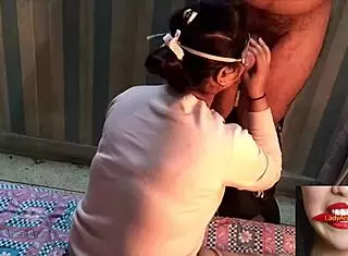 Indian MILF Bent Over for Anal Cumshot!