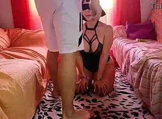 Spanish Brunette Tied And Choked