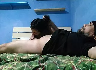 Old man enjoys young girl company