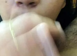 Amateur video featuring sucking action