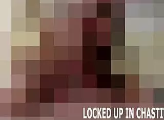 She binds you in bondage, teasing with toys before locking your chastity device