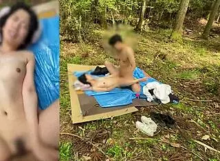 Asian wife exposed outdoor pov spanking