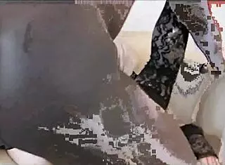 The mature ebony maid in stockings encounters a massive black cock for intense interracial action.