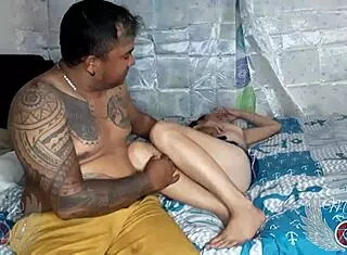 i'm wild with my new girlfriend, her blowjob drives me crazy while i use a dildo on her pussy before we get down to fucking