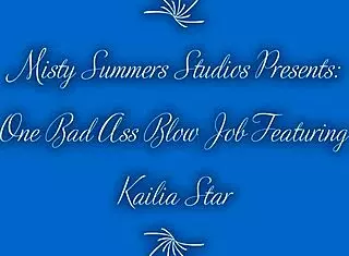 Kailia Star sucks big black cocks in homemade scene.