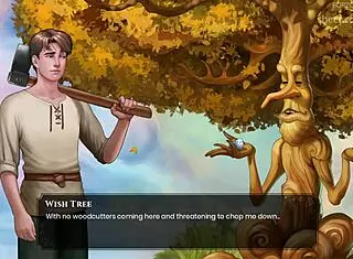 crazy big tits blonde chops wooden dick hard